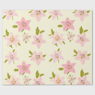Colorful Floral Garden Pattern Wrapping Paper