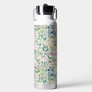 Colorful Floral Garden Water Bottle