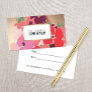 Colorful Floral, Gold Salon Appointment Reminder