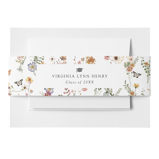 Colorful Floral Invitation Belly Band (Colorful Floral Invitation Belly Band by Painted Paperie
)