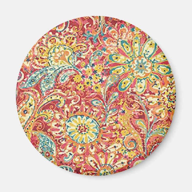 Colorful Floral Magnet (Front)