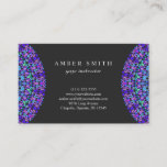 Colorful Floral Mandala Business Card