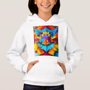 Colorful Floral Mandala Flower Design-56756 Hoodie