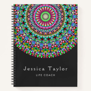 Colorful Floral Mandala Notebook