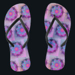 Colorful Floral Mandala Pattern  Flip Flops<br><div class="desc">Mandala designed flipflops. Perfect gift for any occassions and also to add to your slippers collections.</div>