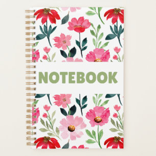 Colorful Floral Notebook – Minimalist Flower