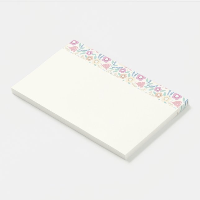 Colorful floral Notes Design (Angled)