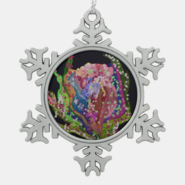Colorful Floral Ornament (Front)