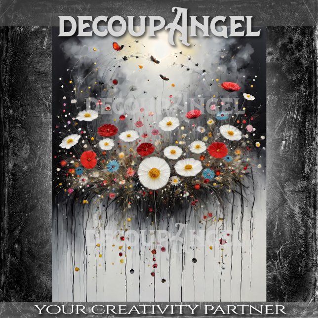 Colorful Floral Ornament Ver. - Decoupage - Tissue Paper (Creator Uploaded)