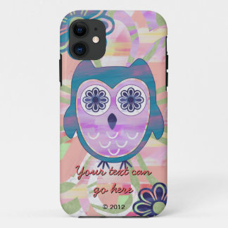 Colorful Floral Owl iPhone 11 Case
