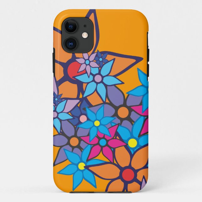 Colorful Floral Pattern #10 Case-Mate iPhone Case (Back)