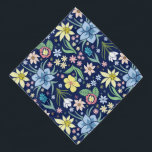 Colorful Floral Pattern Bandana<br><div class="desc">Sweet colorful flowers pattern design.</div>