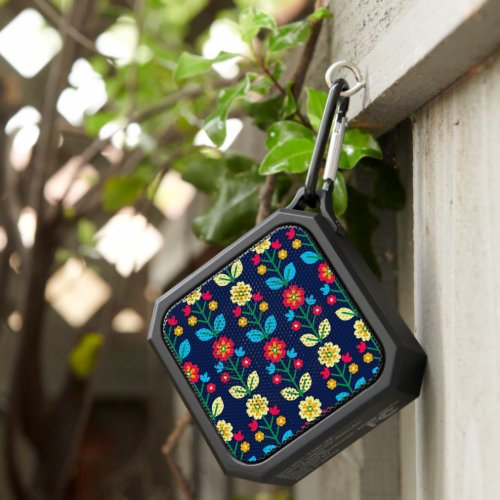 Colorful Floral Pattern Bluetooth Speaker