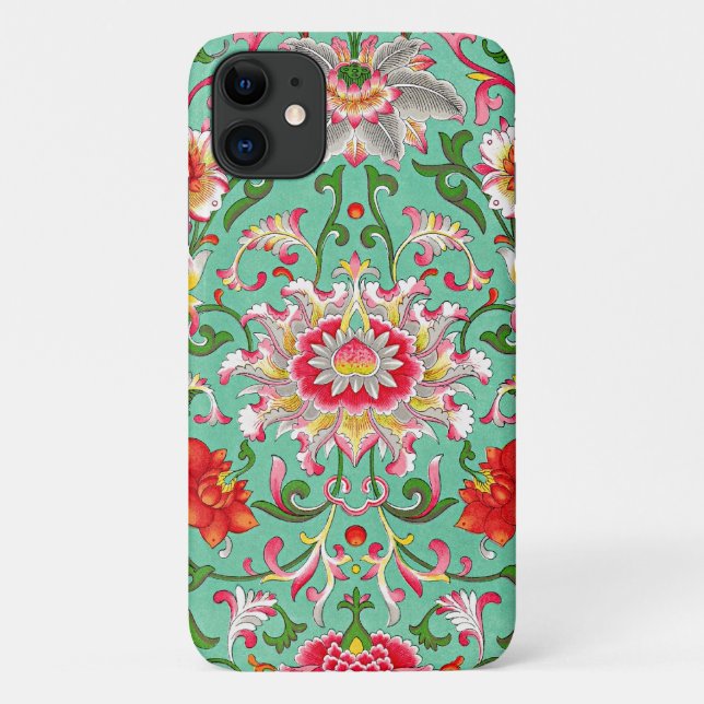Colorful Floral Pattern Case-Mate iPhone Case (Back)