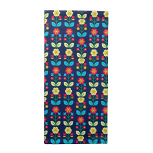 Colorful Floral Pattern Cloth Napkin