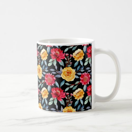 Colorful Floral Pattern                      Coffee Mug