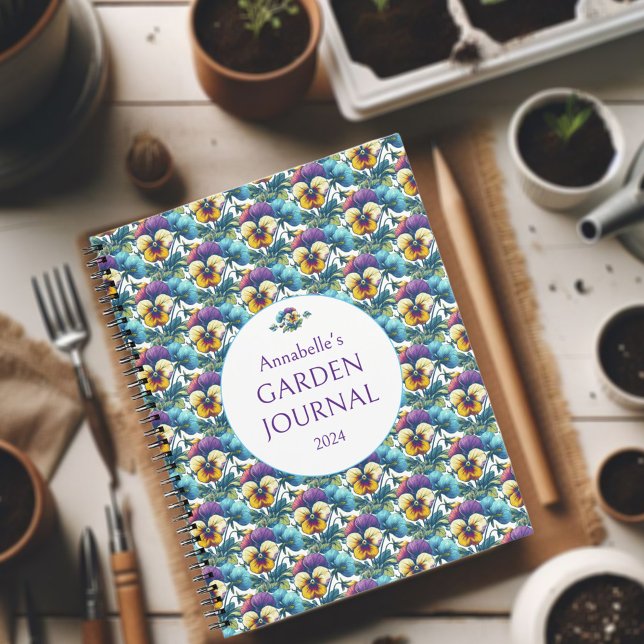 Colorful Floral Pattern Gardeners Sketch Journal  (Creator Uploaded)