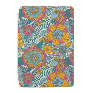 Colorful floral pattern iPad mini cover