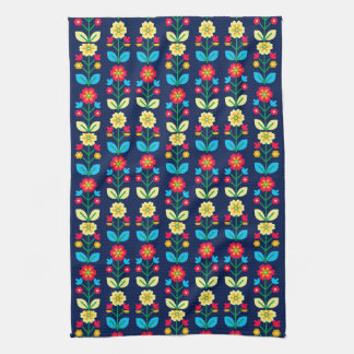 Colorful Floral Pattern Kitchen Towel