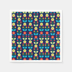 Colorful Floral Pattern Napkins