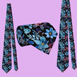 Colorful Floral Pattern                          Neck Tie