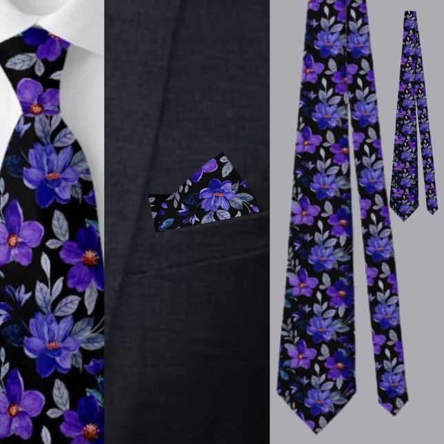 Colorful Floral Pattern                           Neck Tie (Creator Uploaded)