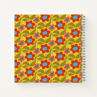 Colorful Floral Pattern Notebook