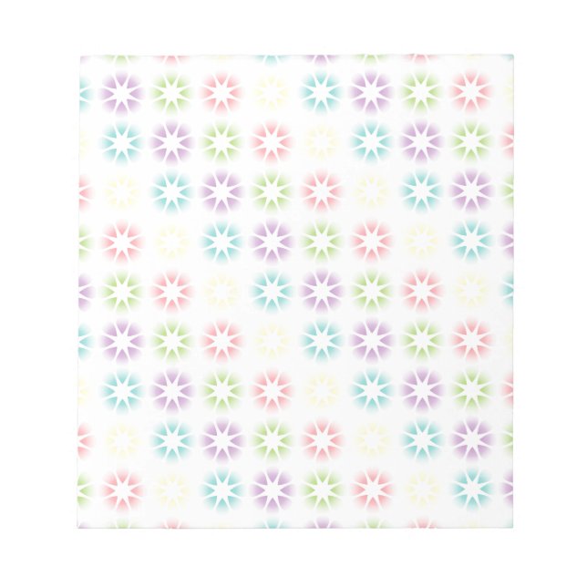 Colorful floral pattern notepad (Front)