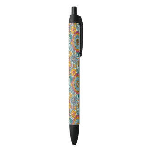Colorful floral pattern pen