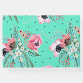 Colorful Floral Pattern Personalized Guestbook (Back)