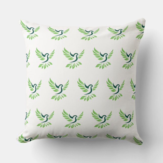 Colorful Floral Pattern Pillow (Front)