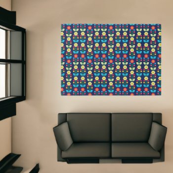 Colorful Floral Pattern Rug by trendzilla at Zazzle