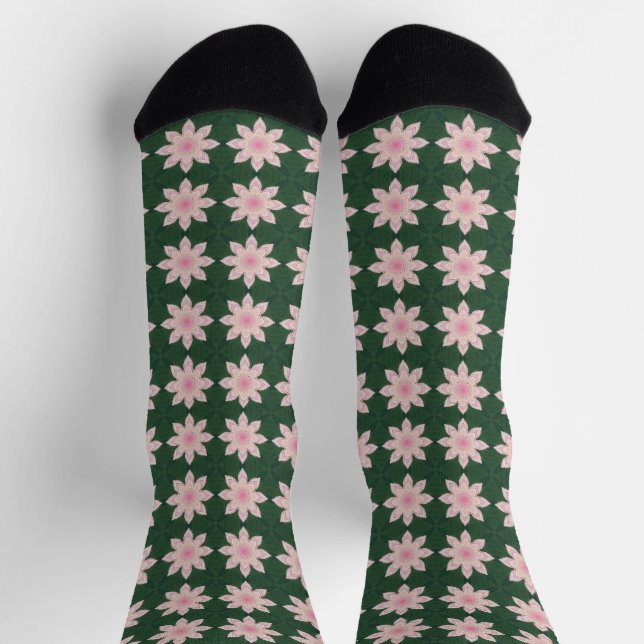 Colorful floral pattern socks (Top)