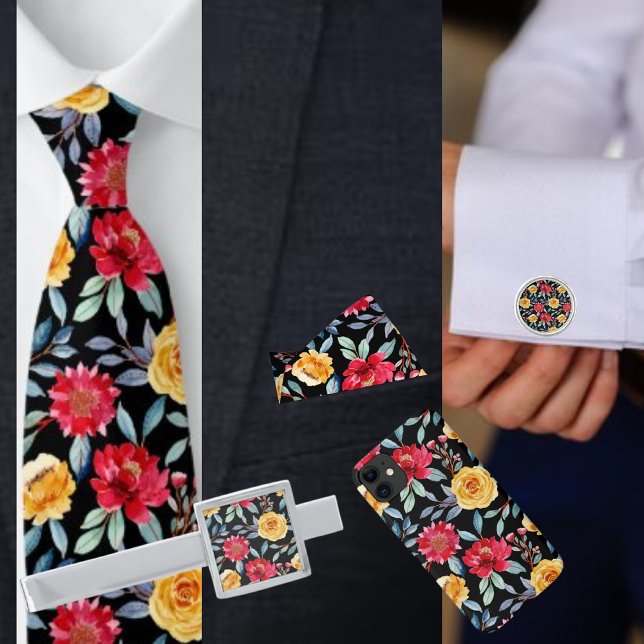 Colorful Floral Pattern Wedding Handkerch          Bandana (Creator Uploaded)