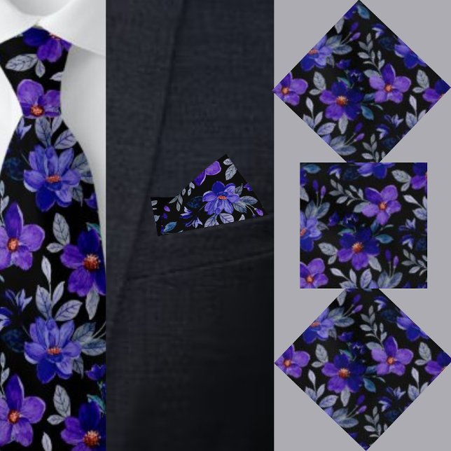 Colorful Floral Pattern Wedding Handkerchief Bandana (Creator Uploaded)