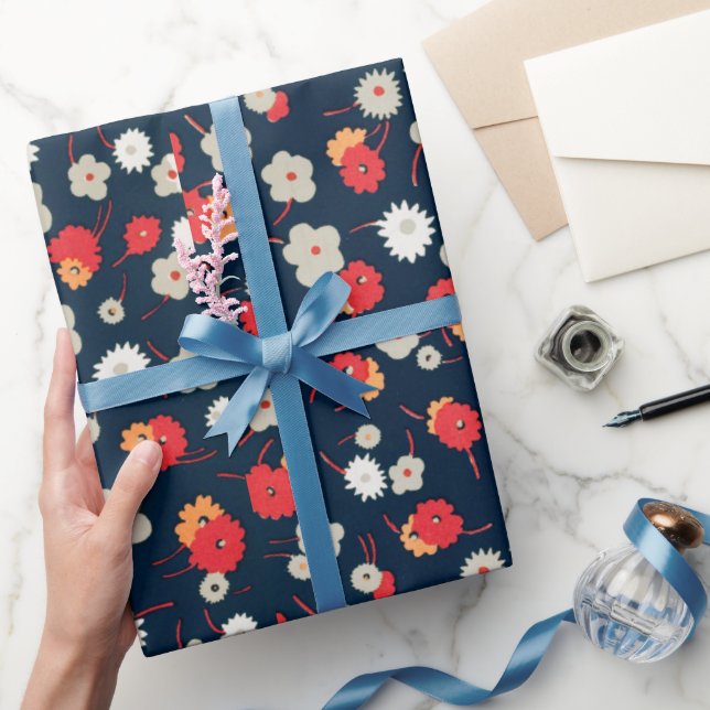 colorful floral  pattern Wrapping Paper (Gifting)