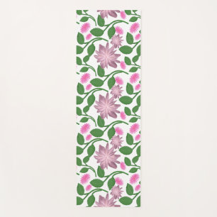 Colorful floral pattern yoga mat