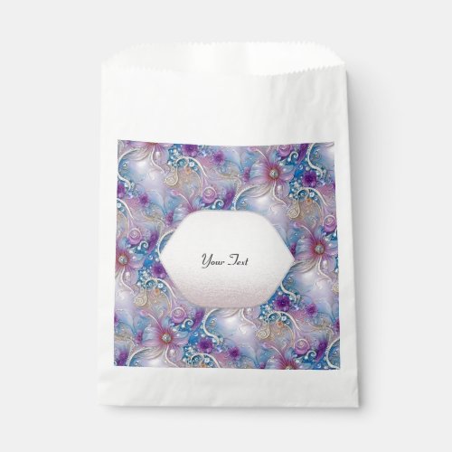 Colorful Floral Pearly Gems Favor Bag