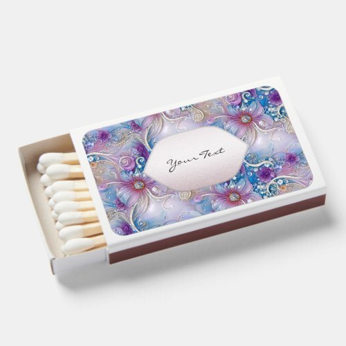 Colorful Floral Pearly Gems Matchboxes