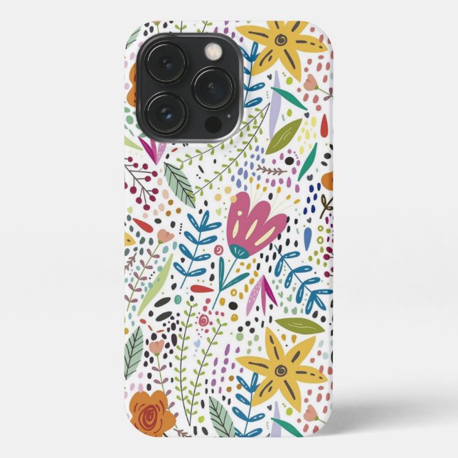 Colorful Floral Phone Case (Back)