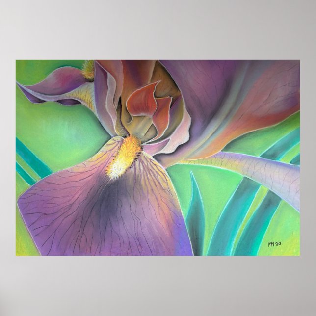 Colorful Floral Poster | Modern Botanical Print (Front)