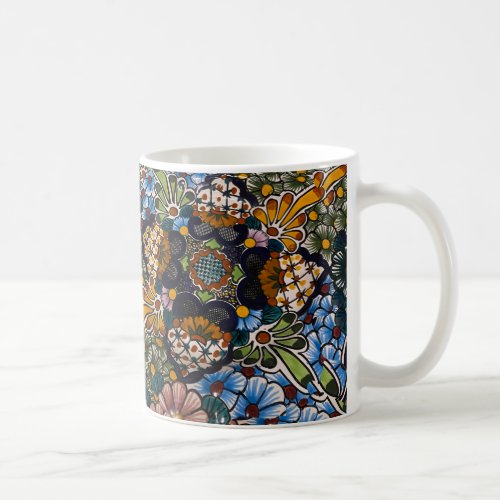 Colorful Floral Print Coffee Mug