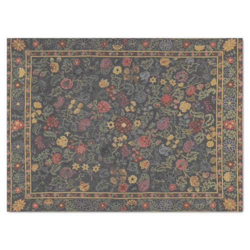 Colorful Floral Rug Pattern Tissue Paper