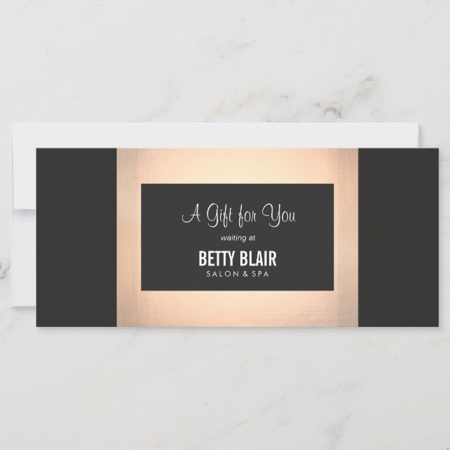 Colorful Floral Salon & Spa Gift Certificate (Front)