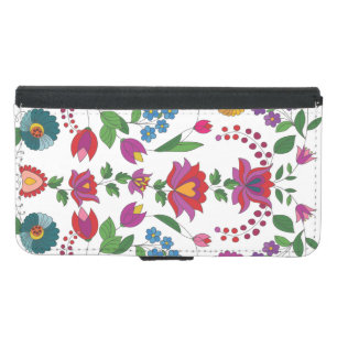 Colorful Floral Samsung Galaxy S5 Wallet Case