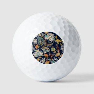Colorful Floral: Seamless Background Golf Balls