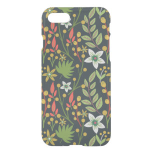 Colorful floral seamless pattern flowers and leave iPhone SE/8/7 case