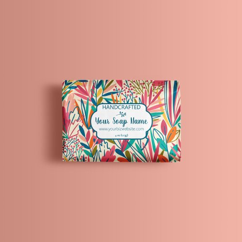 Colorful Floral Soap Wrap Paper Sheet