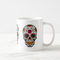Colorful Floral Sugar Skull 4