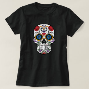Colorful Floral Sugar Skull T-Shirt